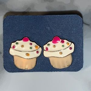 Cupcake with Sprinkles 🧁 Earrings w Backs